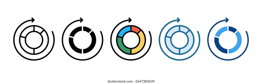 Infographic Icon Set Multiple Style Collection