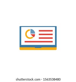 Infographic icon. Simple flat element from content collection. Creative infographic icon for templates, software and apps.