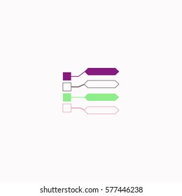 Infographic  icon Vector design. Colored illustration.