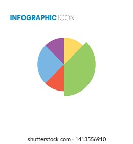 Infographic icon vector on white background