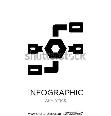 infographic icon vector on white background, infographic trendy filled icons from Analytics collection, infographic simple element illustration