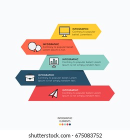 infographic with icons for business illustration design