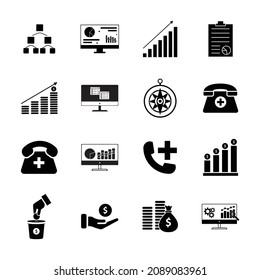 infographic icons and elements. technology and business symbols for web design
