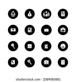 iconos y elementos infográficos. tecnología y símbolos empresariales para el diseño web

