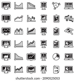 Infographic Icons. Line With Fill Design. Vector Illustration.