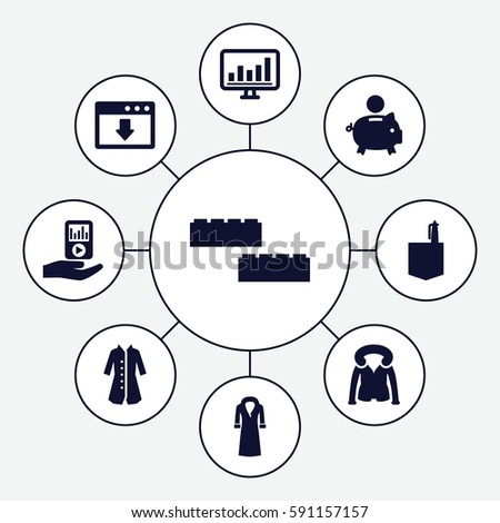 infographic icons set set 9 infographic stock vector royalty free