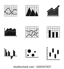 Infographic icons set. Simple set of 9 infographic vector icons for web isolated on white background