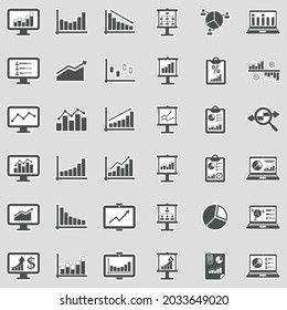 Infographic Icons. Sticker Design. Vector Illustration.