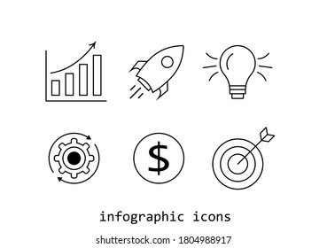
Infographic icons. Vector graphics. business icons. for sites. to create presentations. flat style. EPS10
