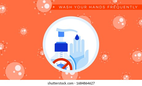 Infographic illustration how to protect yourself from Ncov (covid-19, sars-cov-2). Educational wuhan symptom vector illustration.