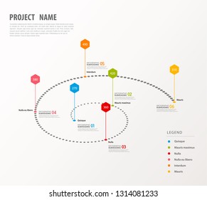 Infographic illustration vector background colorful doted timeline and place for your comments.