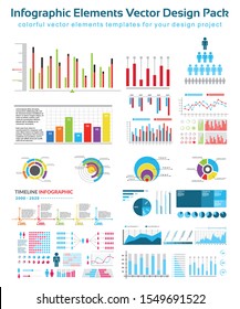 Infographic Infographics Elements Vector Design Pack. Infographics elements data visualization designs. Can be used for workflow, diagram, flowchart concept, timeline, marketing icons, info graphics