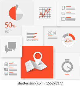Infographic information board design template