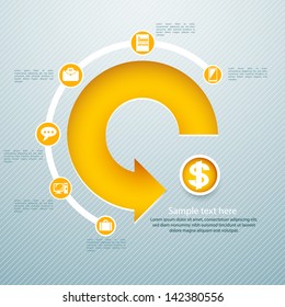 infographic isometric graph / can be used for infographics / graphic or advertise layout vector