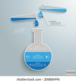 Infographic with lab tubes on the grey background. Eps 10 vector file.