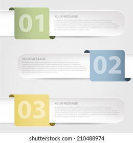 infographic label background set for select option on gray background for text and message modern website design , vector