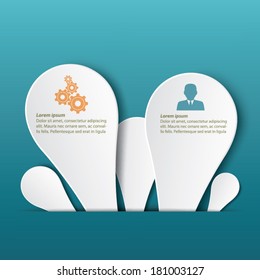 Info-graphic label template design