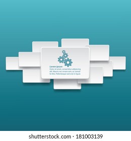 Info-graphic label template design