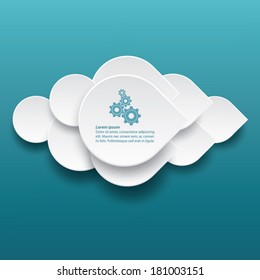 Info-graphic label template design