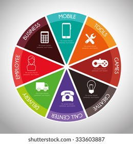 Infographic layout graphic design, vector illustration eps10