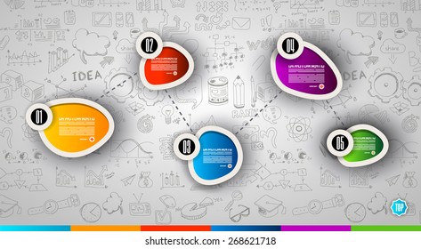 Infographic Layout for infocharts, item classification, performance analysis, product ranking and generic business or marketing oriented presentations