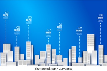 Infographic Layout for modern business data presentation and classification. Ideal for item or service ranking or products comparison.