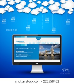 Infographic Layout for modern business data presentation and classification. Ideal for item or service ranking or products comparison.