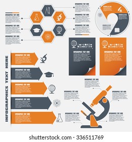 Infographic - learning and education. Vector EPS 10.