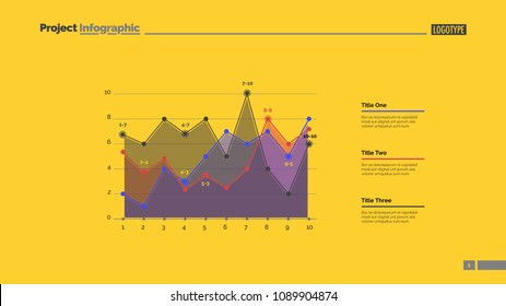 Infographic line chart slide template. Business data. Graph, diagram, design. Creative concept for infographic, report. Can be used for topics like statistics, analysis, research