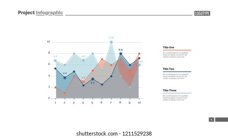 Infographic line chart slide template. Business data. Graph, diagram, design. Creative concept for infographic, report. Can be used for topics like statistics, analysis, research