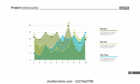 Infographic line chart slide template. Business data. Graph, diagram, design. Creative concept for infographic, report. Can be used for topics like statistics, analysis, research