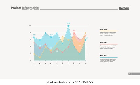 Infographic line chart slide template. Business data. Graph, diagram, design. Creative concept for infographic, report. Can be used for topics like statistics, analysis, research