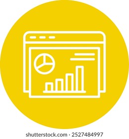 Infographic Line Multi Circle Vector Icon Design