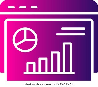 Infographic Line Two Color Vector Icon Design