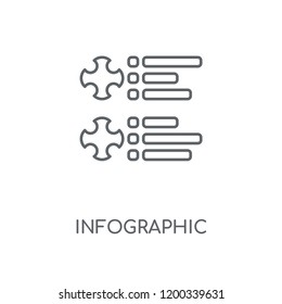 Infographic linear icon. Infographic concept stroke symbol design. Thin graphic elements vector illustration, outline pattern on a white background, eps 10.