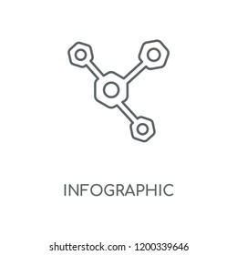 Infographic linear icon. Infographic concept stroke symbol design. Thin graphic elements vector illustration, outline pattern on a white background, eps 10.