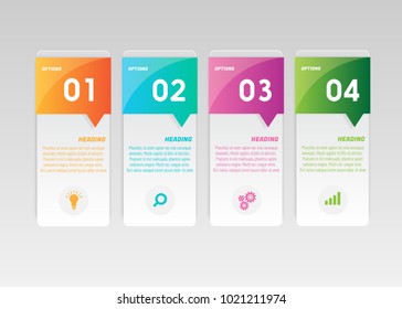 Infographic marketing icons workflow layout, diagram, annual report, web design vector design. 