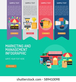 Infographic Marketing and Management