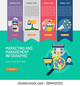 Infographic Marketing and Management