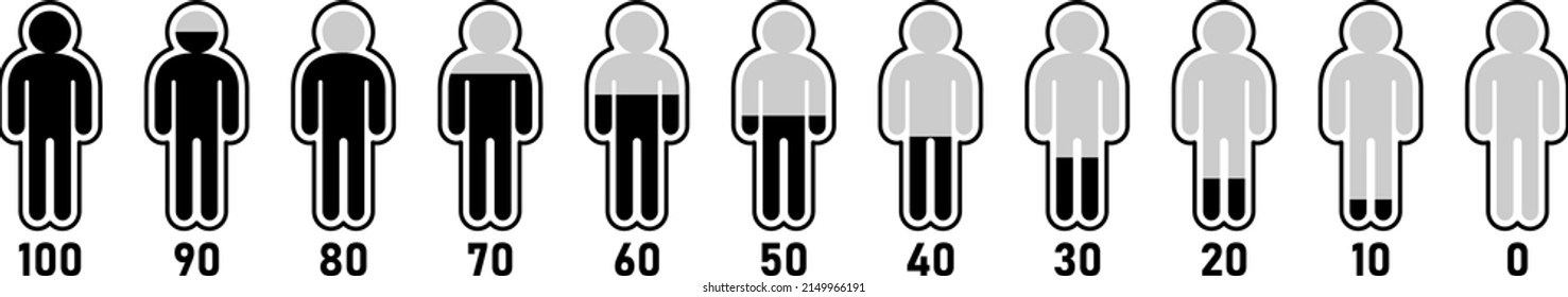 Infographic Material Set Of Pictograms Of People