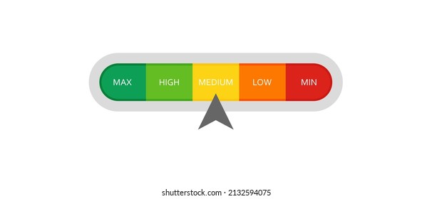 Infographic meter for web design, vector icons set. Gauge symbol
