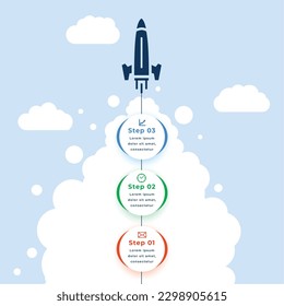 infographic milestone goal path template boost up business success vector