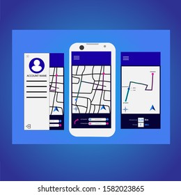 Infographic mobile runnng app UI design