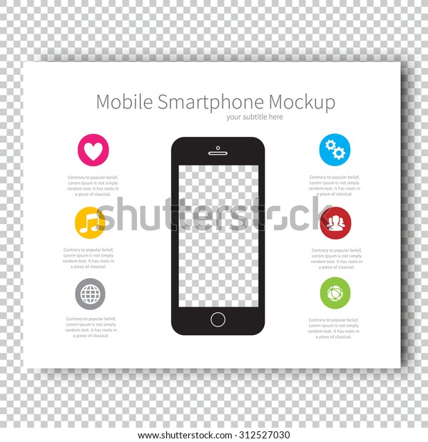 Download Infographic Mockup Device Smartphone Presentation Template Stock Vector Royalty Free 312527030