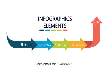 Infographic modern business element. Vector illustration.