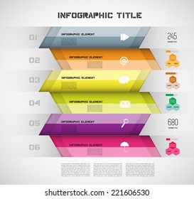 Diseño moderno e informativo, vector