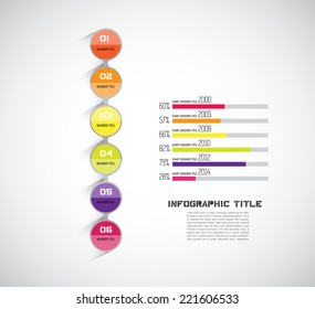 Diseño moderno e informativo, vector