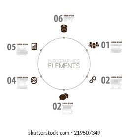 infographic modern design. minimalistic vector with icons