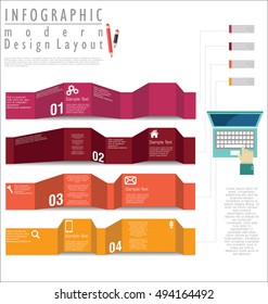 Infographic modern design template
