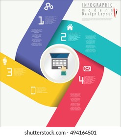 Infographic modern design template